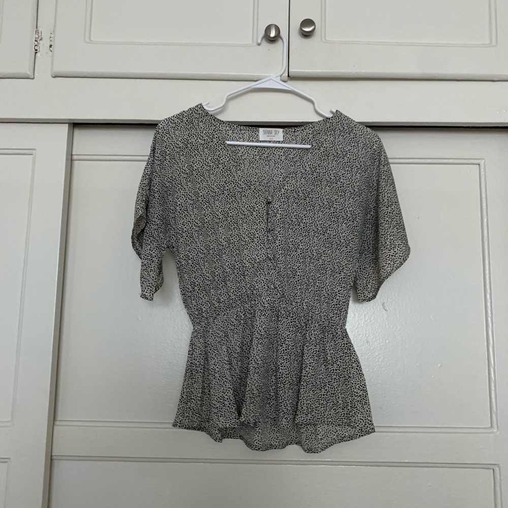 Leopard print blouse